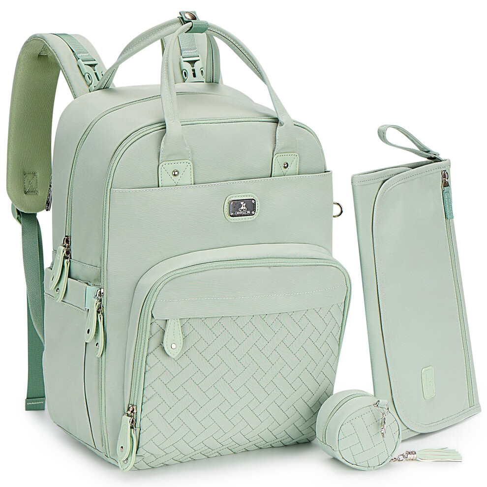 Dikaslon Baby Changing Bag Backpack, Large Baby Bag for Mum