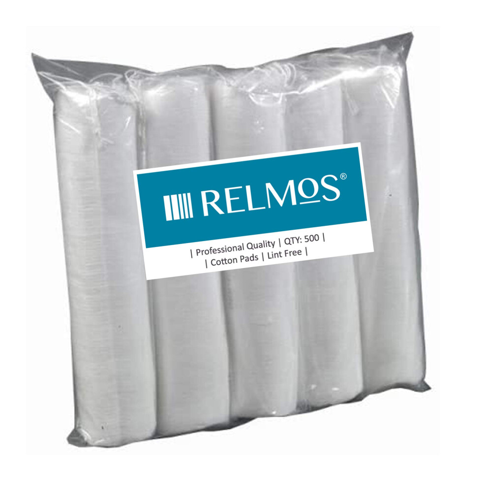 Relmos Cosmetic Lint Free Cotton Wool Pads Face Nails (5 Packs)