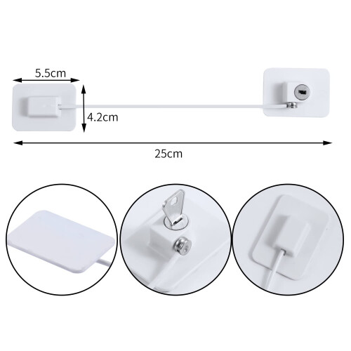 2 Pcs Window Locks, Punch-Free Window Restrictor Window Lock 2