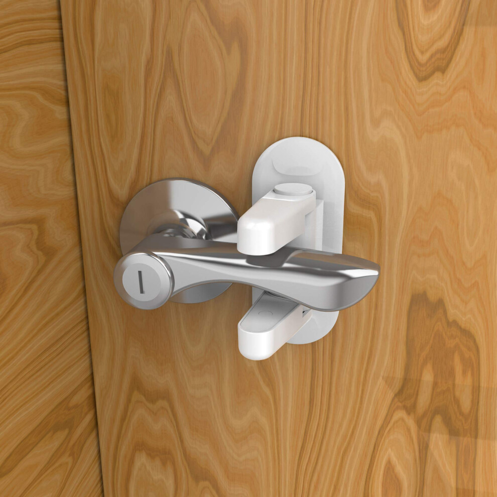 Rav3 Door Handle Locks | Child-Proof & Pet-Proof | Pack Of 2 | He