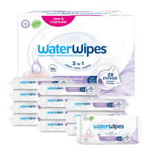 WaterWipes Sensitive+ Soothing Wipes, 720 Count (12 Packs),