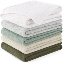 Susurration Muslin Cloths for Baby, 100% Cotton Baby Muslin