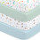 Cot Bed Sheets Fitted – 4 Pack Baby Sheets, Soft Microfibre, 1