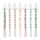 PandaEar 7 Pack Silicone Pacifier Clips, One Piece Design Pa 1