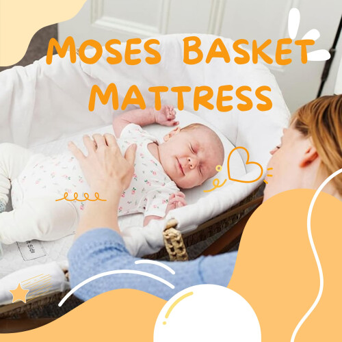 Moses Pram Basket Mattress Extra 4" Thick Super Soft Nursery 2