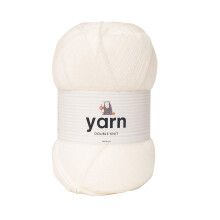 KORBOND DK White Yarn - 100g Acrylic Wool - Lightweight, Hypoallergenic & D