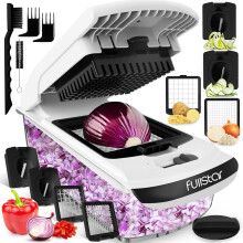 Vegetable Chopper Vegetable Cutter - Veggie Onion Salad Food Chopper Manual