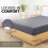 Utopia Bedding Fitted Sheet Double, Grey - Deep Pocket 14 inch (35 cm) - Ea 4