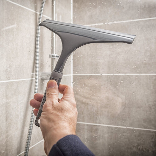 Addis Addis ComfiGrip Shower And Window Squeegee In Metallic and Graphite, 4 x 24 2