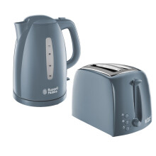 Russell Hobbs 21274 Textures Kettle, Plastic, 3000 W, 1.7 Litres, Grey with