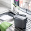 Addis Addis Everyday Kitchen Food Caddy Bin, Metallic Silver Grey, with 60 x 100% 2