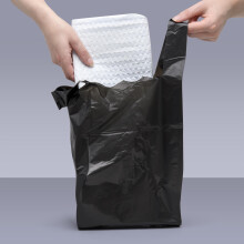 100 x ALIA | Black | Large Adult Incontinence Nappy Sacks EX