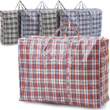 5 PACK Strong Extra large Jumbo Storage Laundry zipped bag Reusable 60 x 60