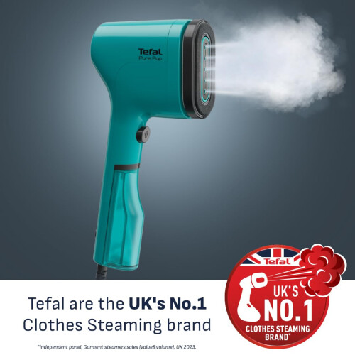 Tefal Pure Pop Slim Handheld Clothes Steamer, No Ironing Board Needed, Ready to U 2
