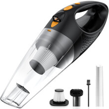 Powools Handheld Vacuum Cordless with 2 Filters, Car Vacuum Cleaner High Po