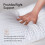 Adam Home Pillows 4 Pack Hotel Quality Side Sleeper Bounce Back Bed Pillow 4