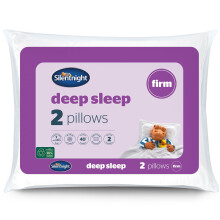 Silentnight Deep Sleep Firm Pillows 2 Pack - Support Side Sleeper Pillow wi