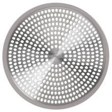 OXO 1288100 Good Grips Shower Stall Drain Protector, White/Black, A
