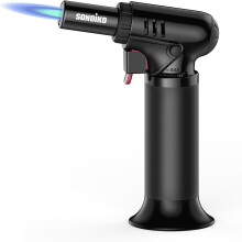 Sondiko Kitchen Blow Torch with Fuel Gauge S907, Refillable Soldering Torch