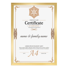 Ditwis A4 Picture Frame Gold, A4 Photo Frame for Certificates, Documents, A