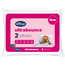 Silentnight Ultrabounce Firm Pillows 2 Pack – Firm Support Pillows with Fib