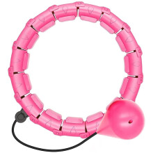 Hula Hoop for Adults and Kids, Adjustable 24 Removable Knots, Non-Falling Abdomen Fitness Massage Hoop
