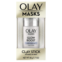 Olay Masks Glow Boost Clay Stick, White Charcoal, 48 g (1.7 OZ)