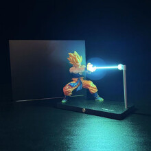 Dragon Ball Goku Kamehameha Toy Night Light Anime Kids Room Gift Collectors