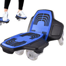 Split Skateboard - Blue Road Drift Skateboard for Boys and Teens, 24 x 26 cm Non-Slip Portable Outdoor Sliding Deck