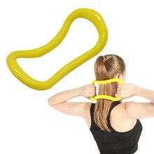 Fitness Ring Pilates Ring Magic Circle 1 Yellow Elastic Pilates Exercise Ring for Yoga and Fitness Workouts