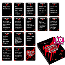 2025 Most Original Couple's Christmas Gift - Set of 50 Fun Interaction Cards for Couples Games & Romantic Moments