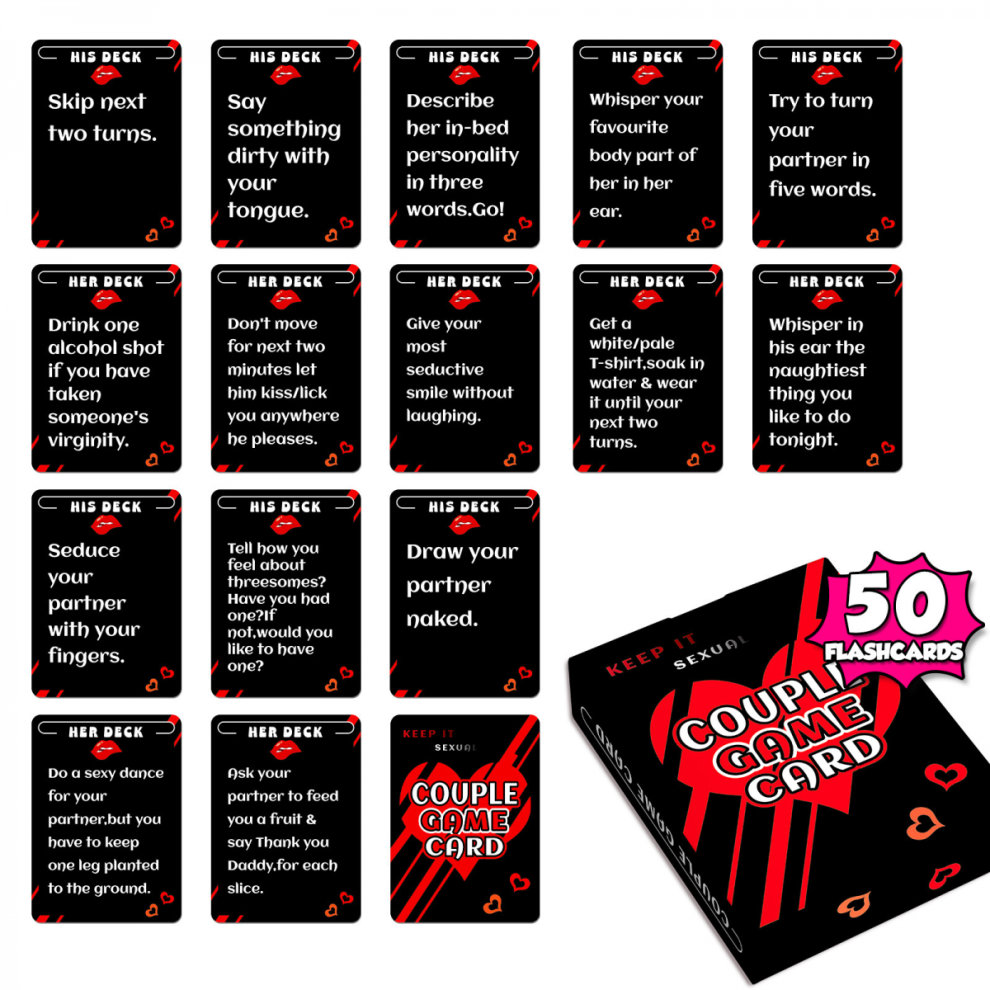 2025 Most Original Couple's Christmas Gift - Set of 50 Fun Interaction Cards for Couples Games & Romantic Moments-image-OPC-PJTNMWM-NEW