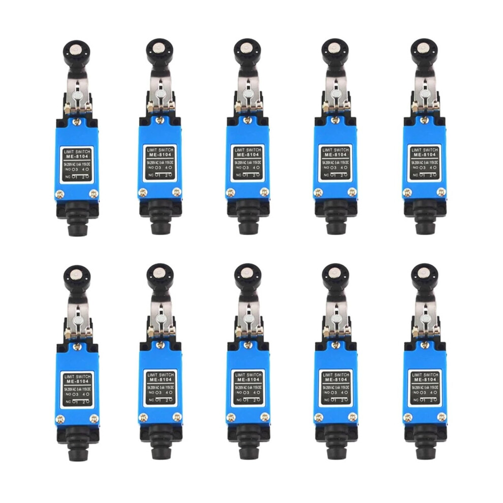 Me-8104 Limit Switches 10 Pcs Rotary Adjustable Roller Limit Switches For Industrial Automation Applications 6038364365293