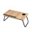 Living And Home (Natural Wood Colour) Adjustable Foldable Laptop Bed Table with Cup Holder 3