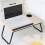 Living And Home (Light Wood Colour) Adjustable Foldable Laptop Bed Table with Cup Holder 6