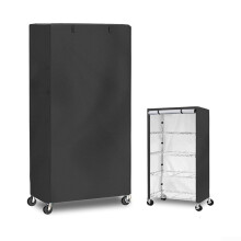210D/420D Garden Storage Cover, Dust and Rain Resistant, 123 x 46 x 183 cm, Outdoor Shelf Protector