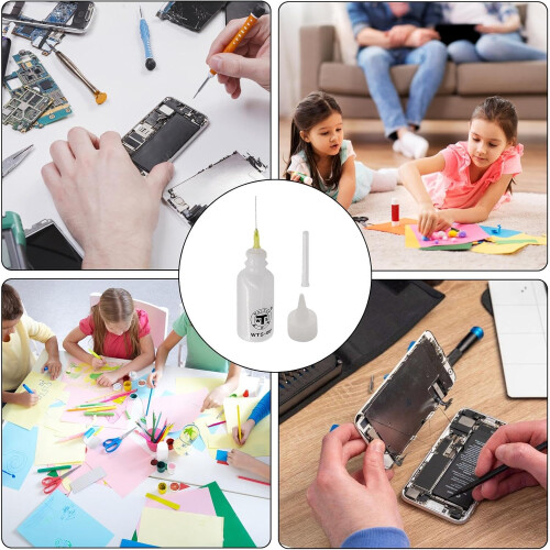 Needle Tip Bottle Precision Tip Quilling Tool 30ml Portable Liquid Dropper for Electronics and Paper Crafting 2