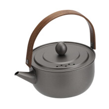 0.5L Portable Camping Kettle for Boiling Water, Coffee, and Tea - Lightweight Gray Cooking Pot for Hiking and Travel