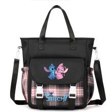 (Style 1)Lilo Stitch Nylon-Umhängetasche Cartoon-Druck Reise Kinder Teenager täglich tragen