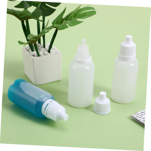 12 Pack Eye Dropper Bottles 15ml Plastic Dropper Bottles Refillable with Saline Solution Small Clear PP Bottles 1