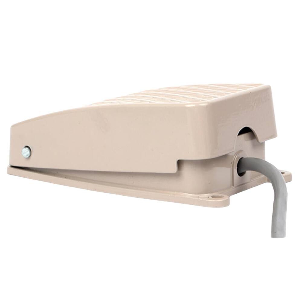 Electric Pedal Foot Switch Heavy Duty Aluminum Shell 10Cm Non-Slip Surface For Industrial Technician Use 6947110276106