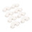 8pcs White Picket Fence Cap Rainproof Windproof 6
