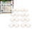 8pcs White Picket Fence Cap Rainproof Windproof 12