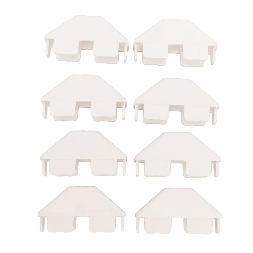 8Pcs White Picket Fence Cap Rainproof Windproof 8656022988516
