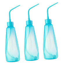 3 x Blue Garden Water Sprayer Bottles - Reusable Mist Sprayers for Plants - Squeeze Watering Can Dropper 500ml