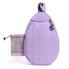 Tennis Racket Bag Large Capacity for Men and Women, Purple Single Shoulder Design with Thoughtful Layout for Easy Access