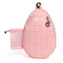 Tennis Racket Bag for Men and Women with Large Capacity, Single Shoulder Design, Pink, Easy Access Layout for Badminton Equipment
