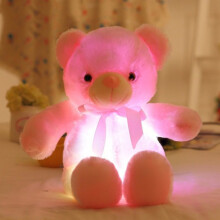 (Pink,50cm)50 cm leuchtender LED Teddybär Geschenk Stofftiere Plüschtier leuchtend bunt