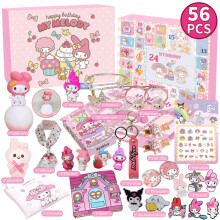 (Pink)Sanrio Weihnachten 24 Tage Countdown Adventskalender Überraschung Blindbox Geschenk Xmas