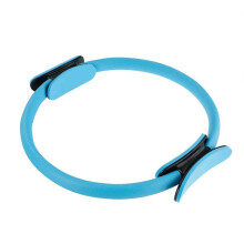Pilates Yoga Ring for Full Body Toning, Dual Soft Grip Fitness Circle for Fat Burning and Sculpting, Yoga Blue